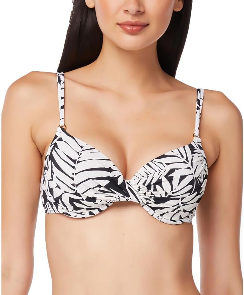 Bleu Rod Beattie Womens Printed Underwire Bikini Swim top