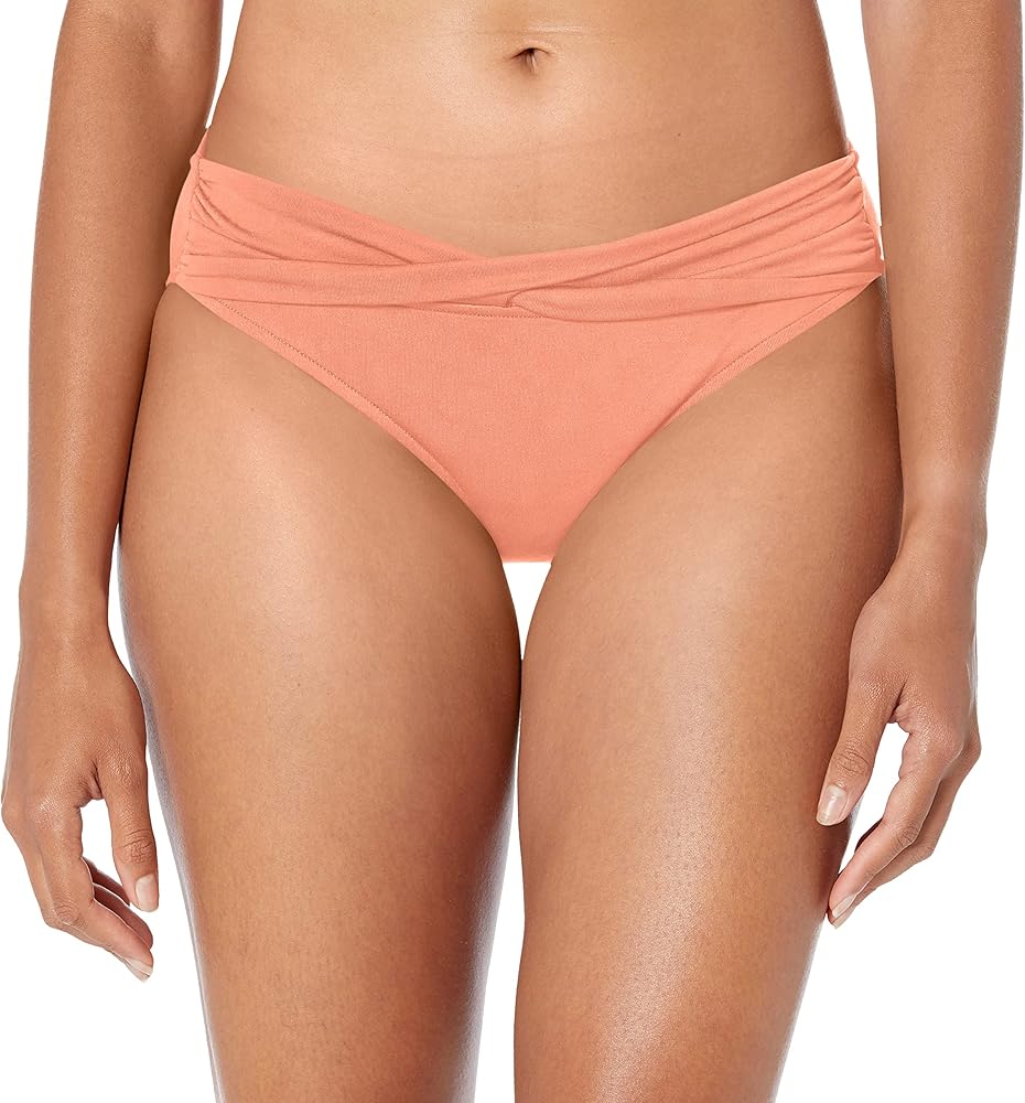 Seafolly Women's Twist Band Hipster Full Coverage Bikini Bottom Swimsuit