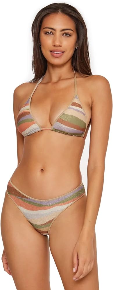 BECCA Women's Standard Canyonview Cheryl Triangle Bikini Top, Adjustable, Tie Back, Swimwear Separates