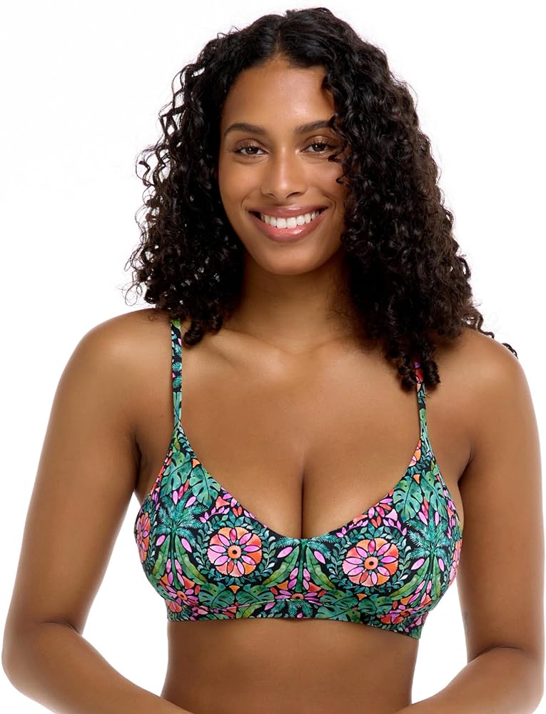 EIDON Women's Madison D, Dd, E-Cup Bikini Top Swimsuit