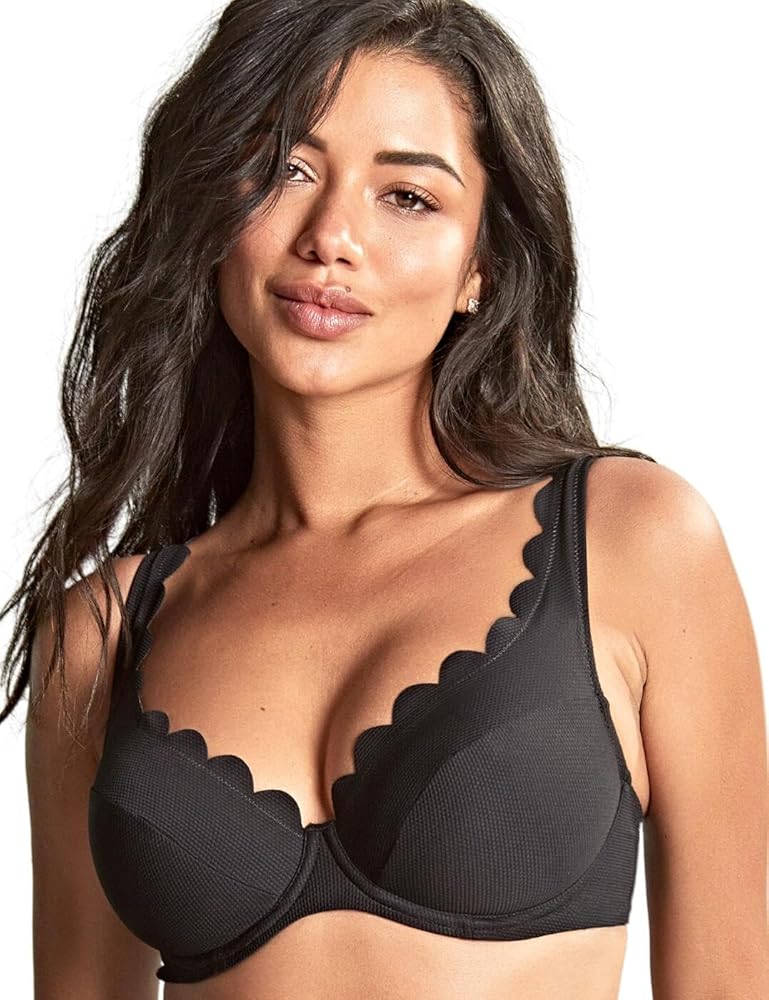 Panache Spirit Lauren Plunge Bikini Top 36DD, Black