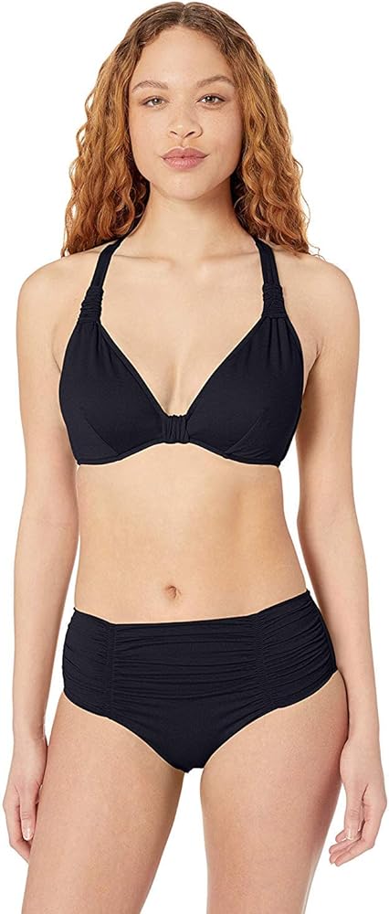 Seafolly Women's Block Party F Cup Halter Bikini Top Swimsuit