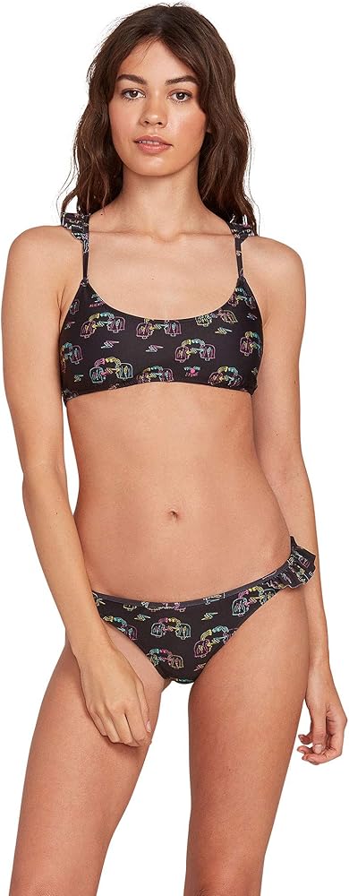 Volcom Women's Standard Alienated Scoop Swimsuit Bikini Top