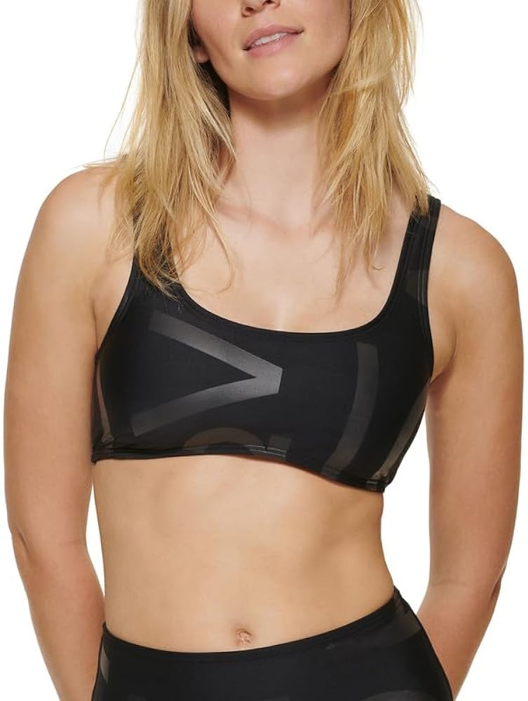 Calvin Klein Women's Sporty Logo Bikini Top