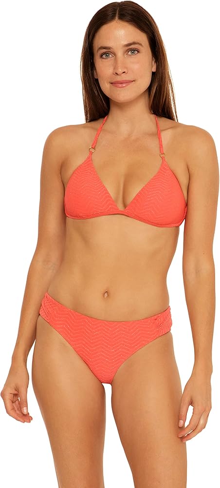 Trina Turk Women's Standard Empire Halter Bikini Top-Adjustable, Swimwear Separates