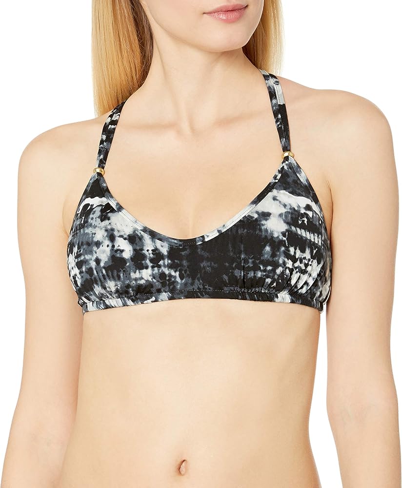 Lucky Brand Women's Global Tie Dye Bralette Bikini Top