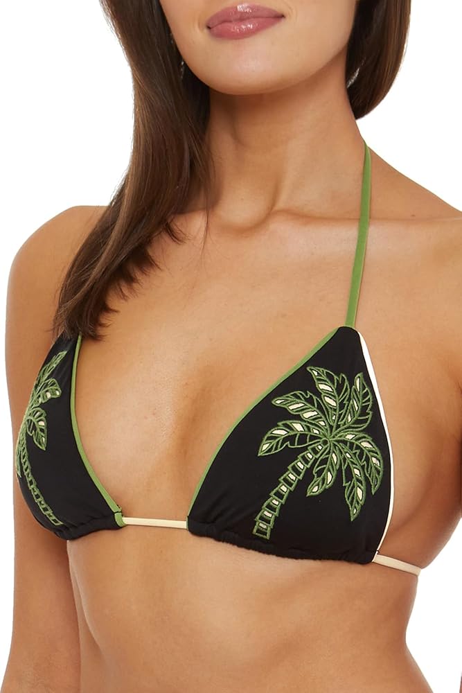 ISABELLA ROSE Women's Standard West Palms Triangle Bikini Top, Adjustable, Tieback, Swimwear Separates