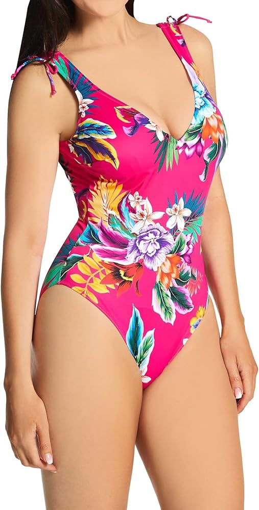 Fantasie Women's Standard Halkidiki Underwire Plunge Swimsuit, Orchid, 32D