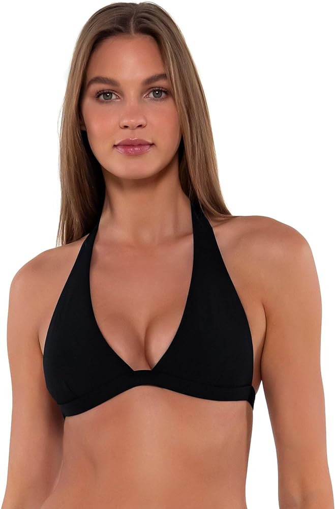 Sunsets Faith Halter Women's Swimsuit Bikini Top with Removable Cups