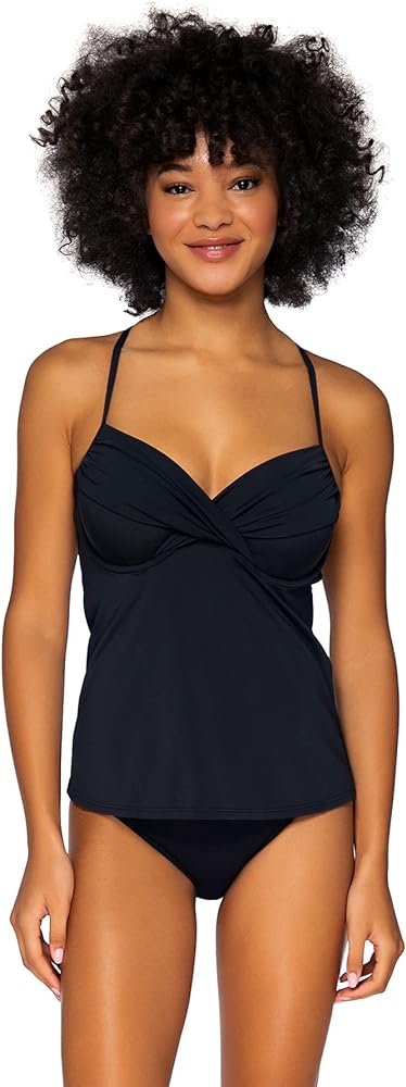 Sunsets Women's Standard Crossroads Tankini Swimsuit Top with Underwire