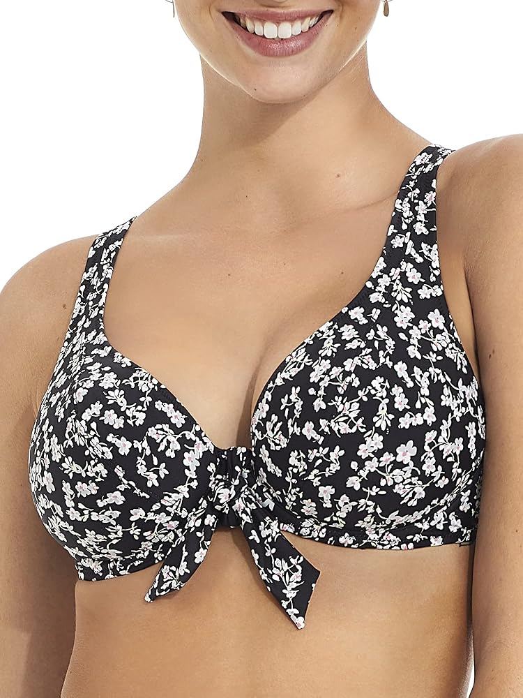 DITSY FLORAL Underwire Plunge Bikini Swim Top, US 38G, UK 38F