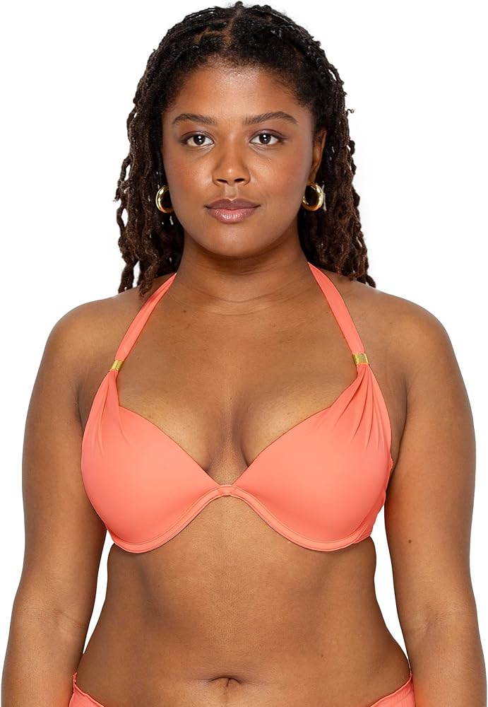 Smart & Sexy Women's Swim Secret Mega Push-up Halter Bikini Top