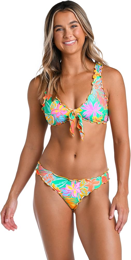 Hobie Women's Standard Ruffle Bralette Bikini Swimsuit Top