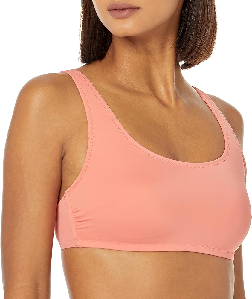 Amazon Essentials Women's Scoop Neck Swim Crop Top