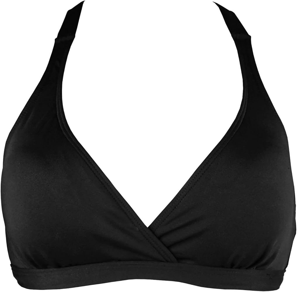 COCOSHIP Women's UPF 50+ Training Sport Bra Bikini Top Double Back Strap Swim Tankinis(FBA)