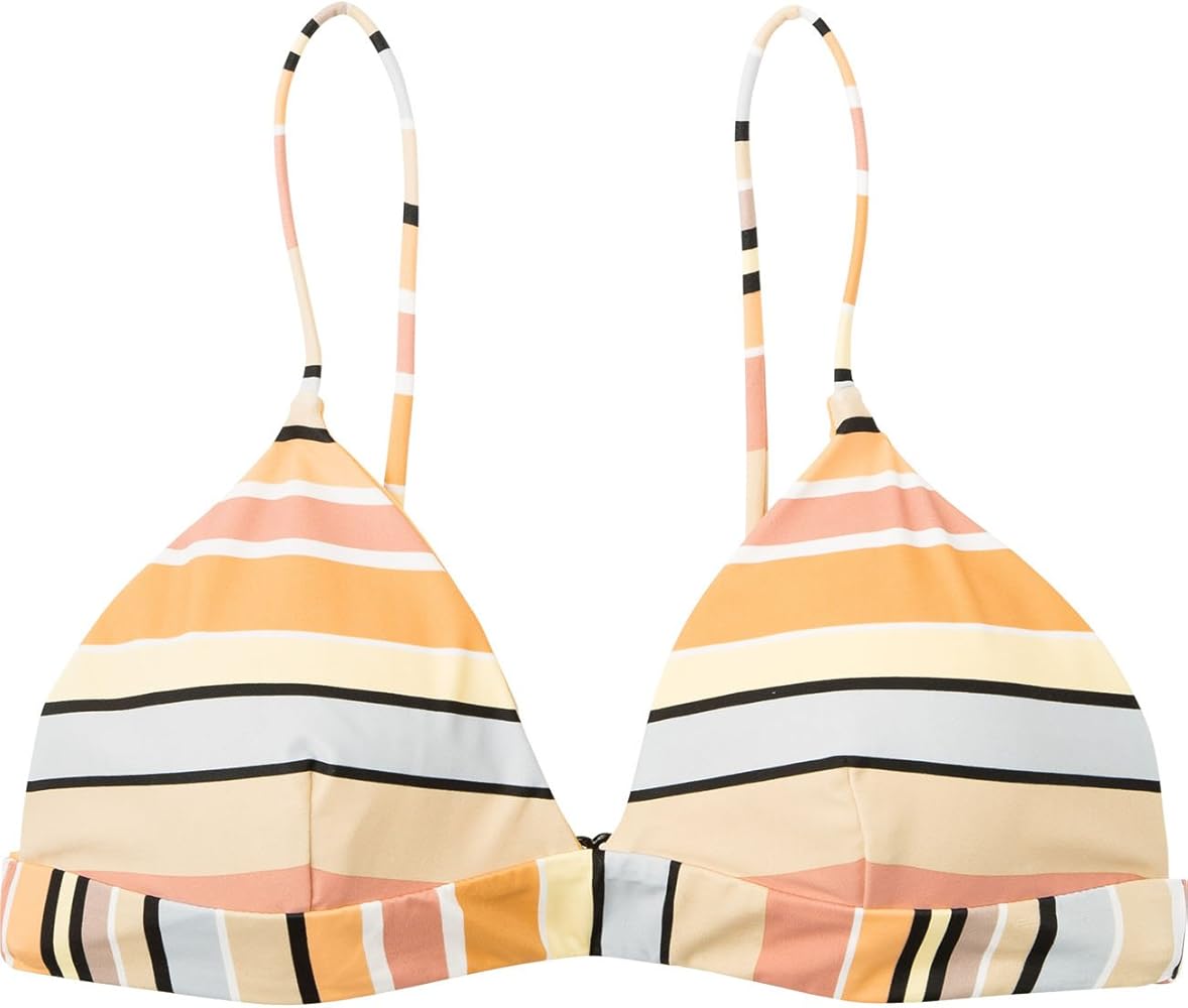 RVCA Women's Standard Horizon Stripe Reversible Triangle Bikini Top