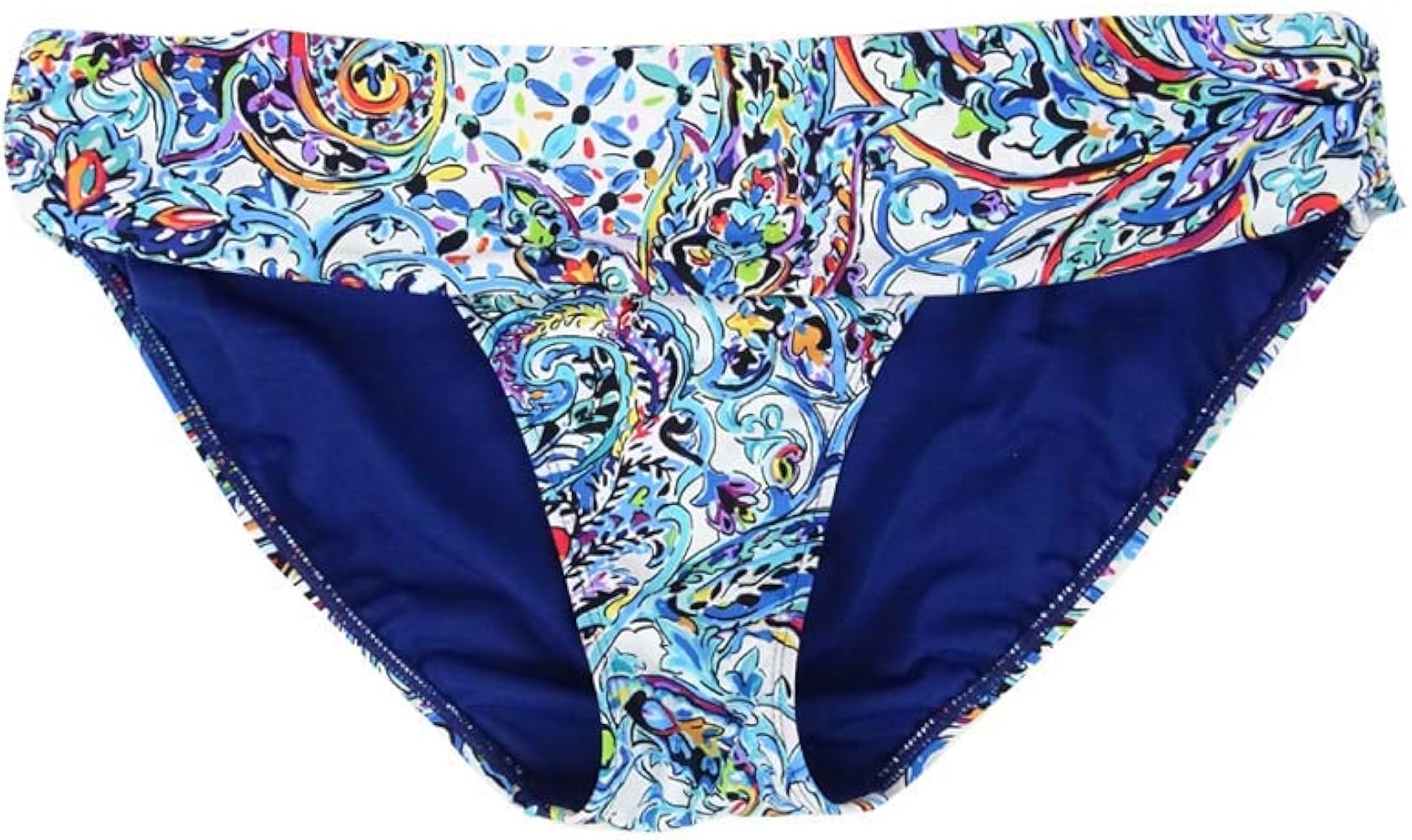 LAUREN Ralph Lauren Women's Paisley Bikini Swim Bottom Swimsuit