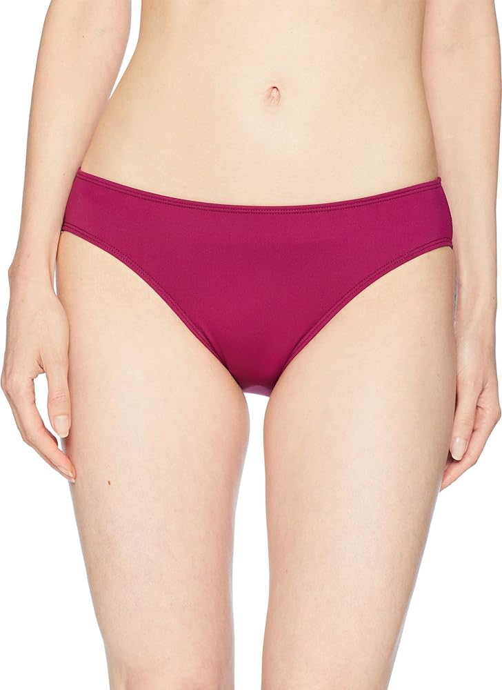 LAUREN RALPH LAUREN Beach Club Solids Solid Hipster Bottoms Plum 16