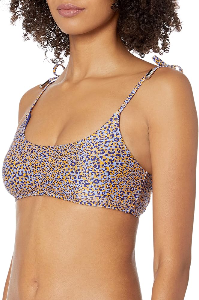 Seafolly Women's Tie Shoulder Bralette Bikini Top with Removable Cups