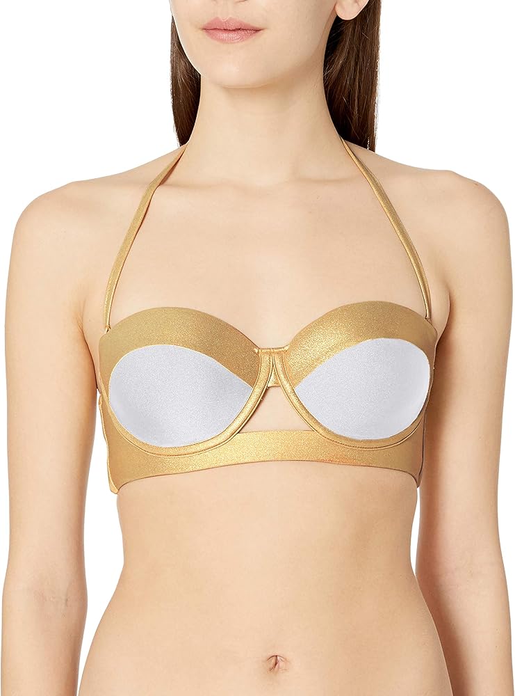 Luli Fama Women's Warrior Spirit Cut Out Underwire Bikini Top