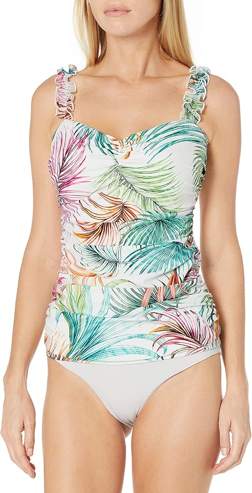 Profile by Gottex Women's Standard Sweetheart Cup Sized Tankini Top Swimsuit