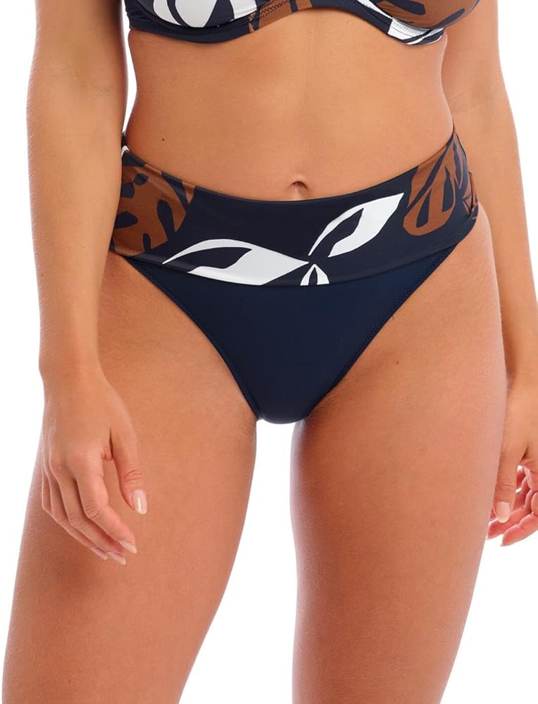 Fantasie Women's Lake Orta Fold Bikini Brief Swim Bottom, FS3377, French Navy, S