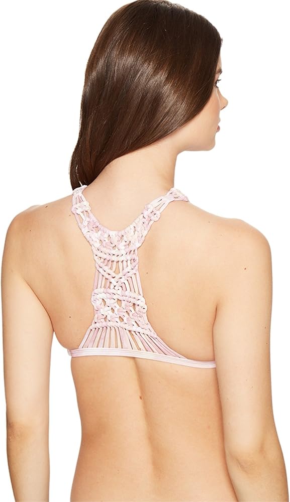 Billabong Women's Today's Vibe High Neck Bikini Top with Macrame Back