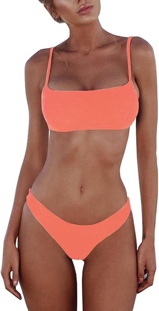 Padded Brazilian Thong Bikini Sets Push Up Two-Piece Swimsuits for Women Sexy Bathing Suits Swimwear