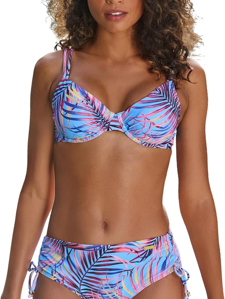 LASCANA Women's Tropical Push Up Bikini Swimsuit Top