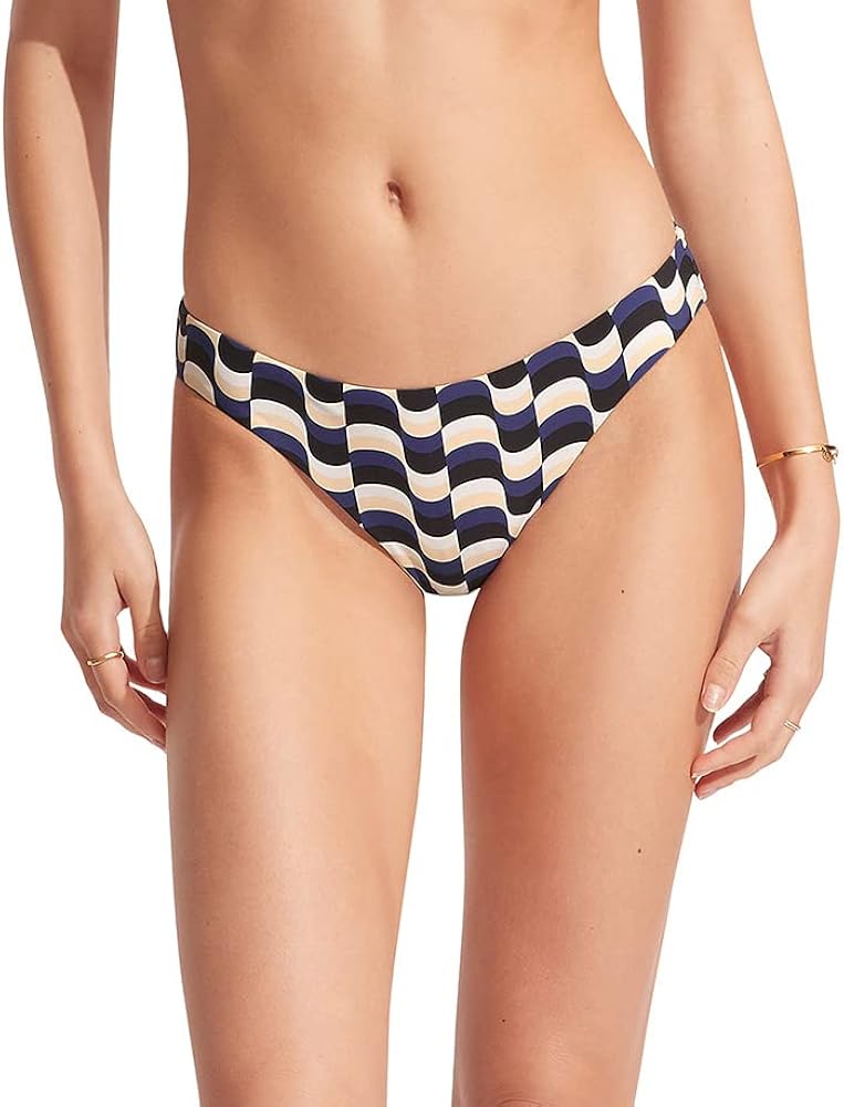 Seafolly Women's Standard Hipster Full Coverage Bikini Bottom Swimsuit