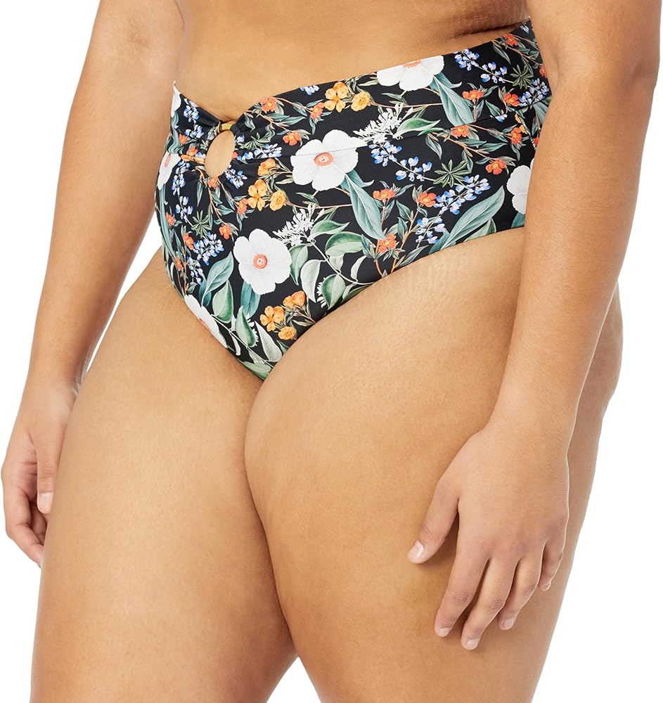 Body Glove Women's Woodstock Plus High Rise Bikini Bottom Swimsuit, Available in Sizes 1x,2X,3X