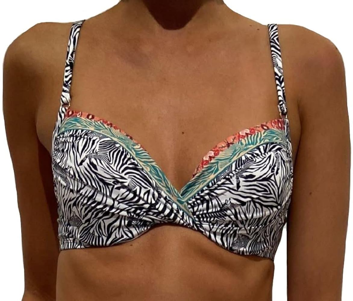 Johnny Was Zebra Twist Top - CSW7422-M (XL, Multi)