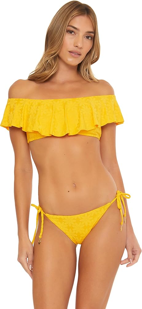 Trina Turk Women's Standard Joplin Tie Side Bikini Bottom-Cheeky Coverage, Swimwear Separates