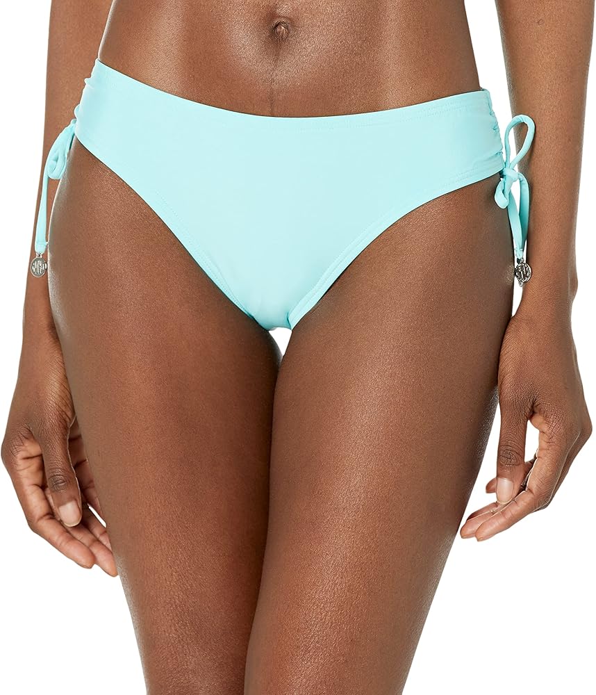 DKNY Women's Mid Rise Full Coverage Bikini Bottom Bathing Suit