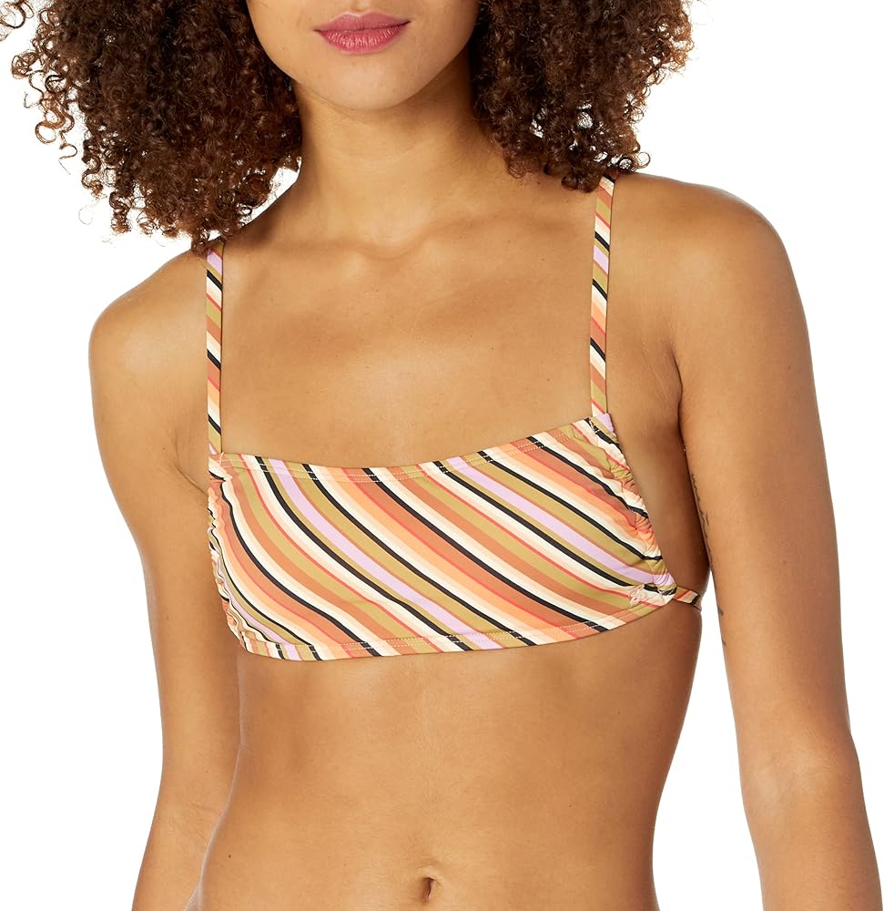 Billabong Women's Standard Time to Go Ruched Tank Bikini Top