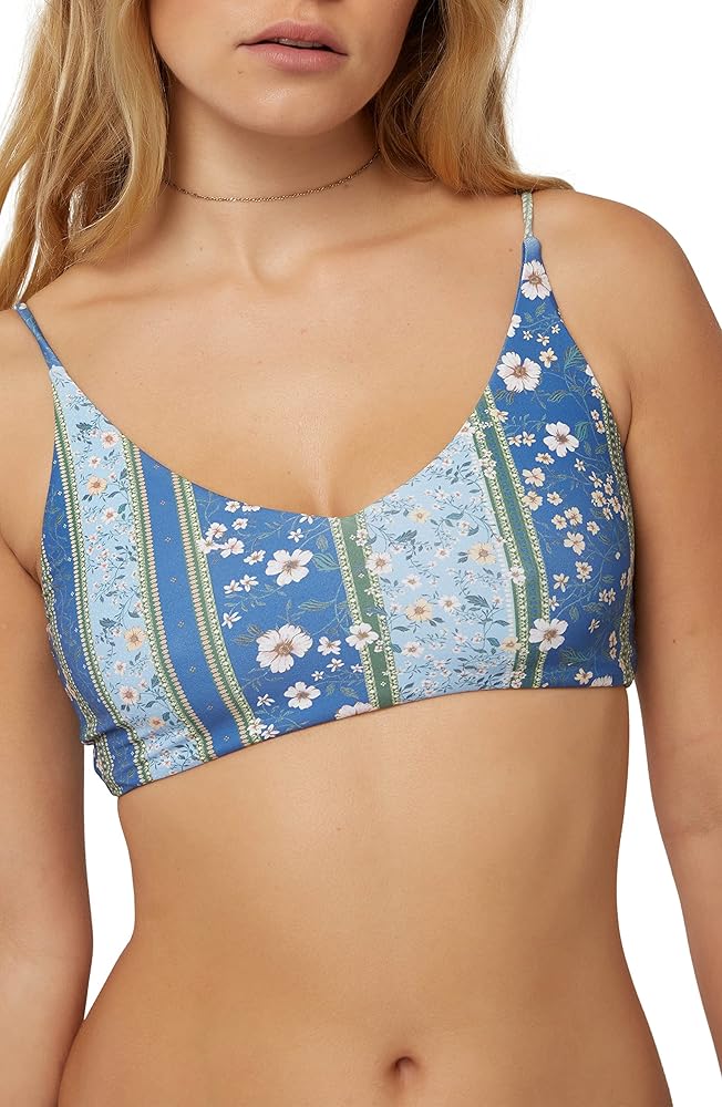 O'NEILL Womens Swim Penny Middles Bralette Bikini Top, Classic Blue