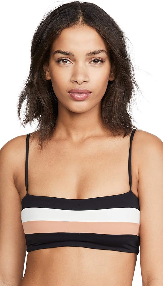 L*Space Rebel Stripe Bikini Top in Colorblock | Size XS