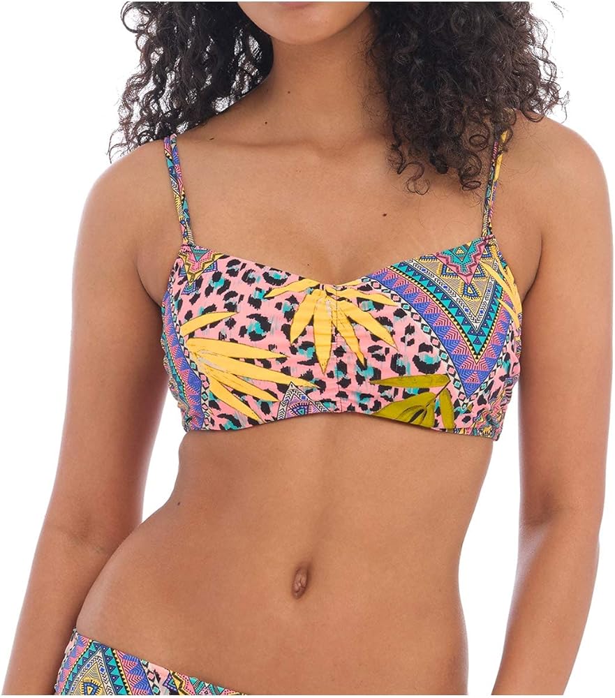 Freya Cala Fiesta Convertible Underwire Bralette Bikini Top (200914),32D,Multi