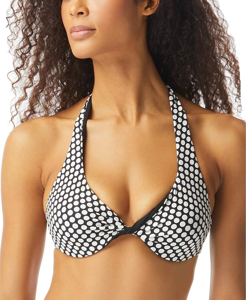 COCO REEF Women's Standard Verso Bikini TOP, Castaway Black 006, 32/34 D