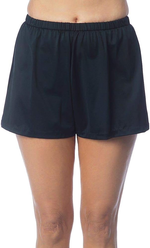 Maxine Of Hollywood Women's 2" Loose Fit Mid Rise Swim Shorts