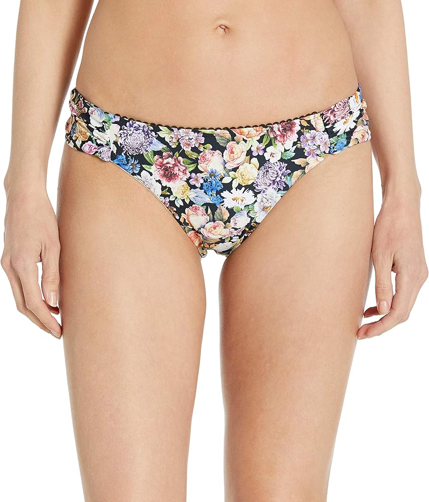 Lucky Brand Womens Late Bloomer Side Sash Hipster Bikini Bottom