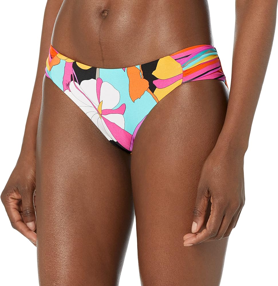 Trina Turk Women's Standard Gemini Shirred Hipster Bikini Bottom