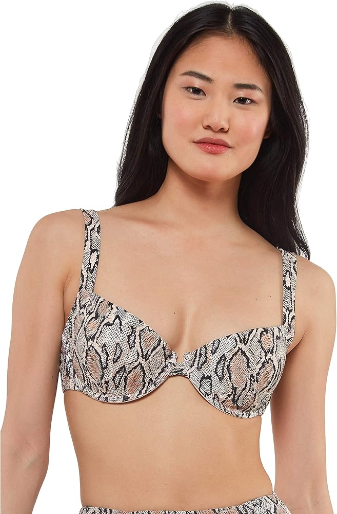 Jessica Simpson Women's Standard Mix & Match Snake Print Swimsuit Separates (Top & Bottom)