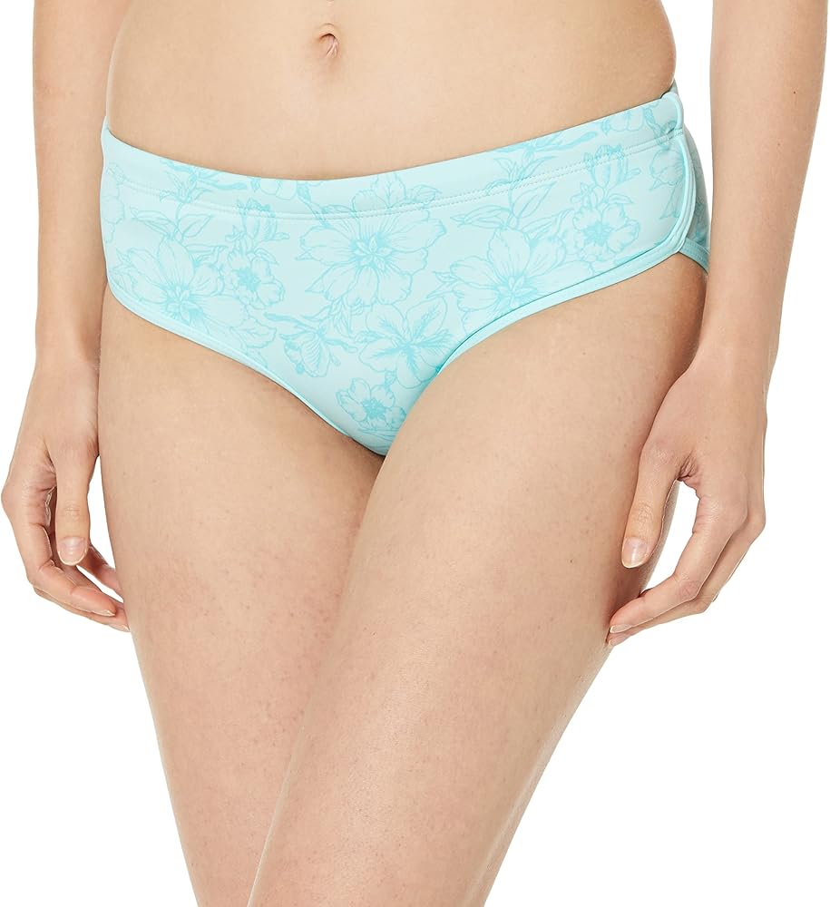 TYR Women's Standard Zola Hipkini Swim Bikini Bottom, Teal, Small