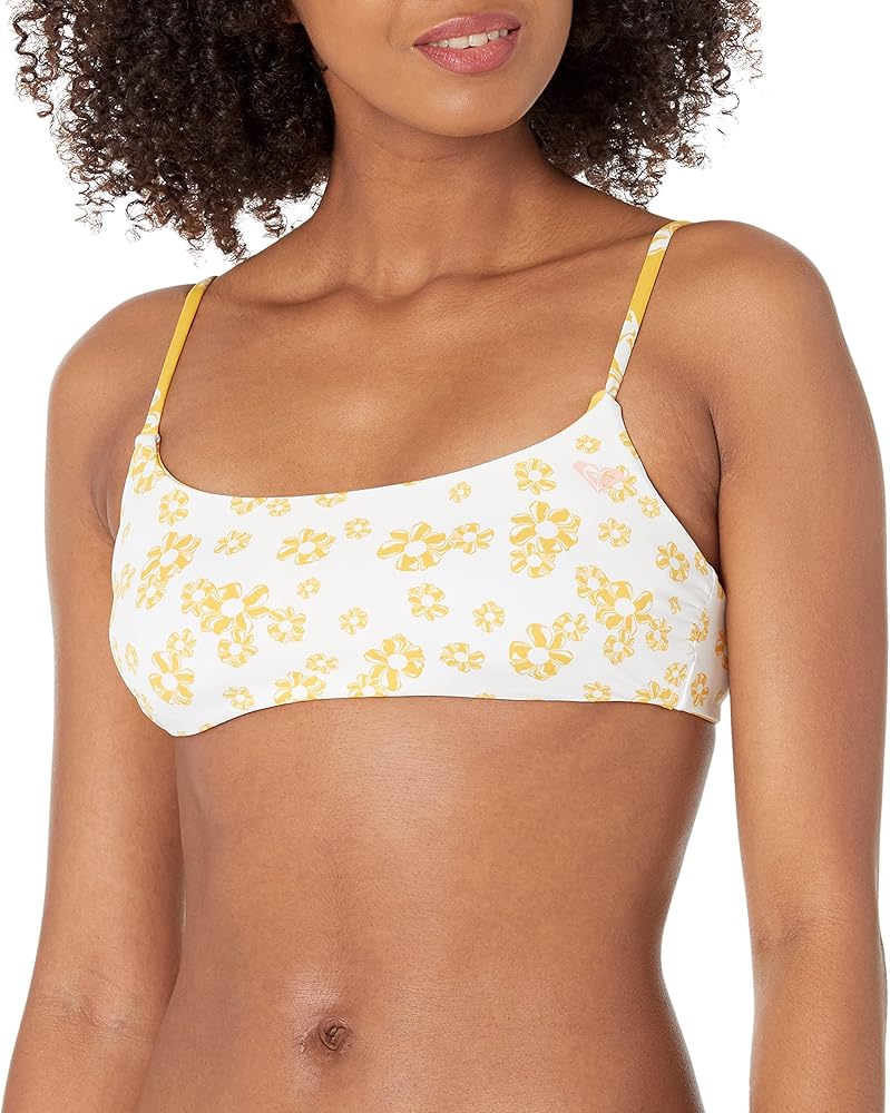 Roxy Women's Standard Flower Lover Reversible Bralette Bikini Top