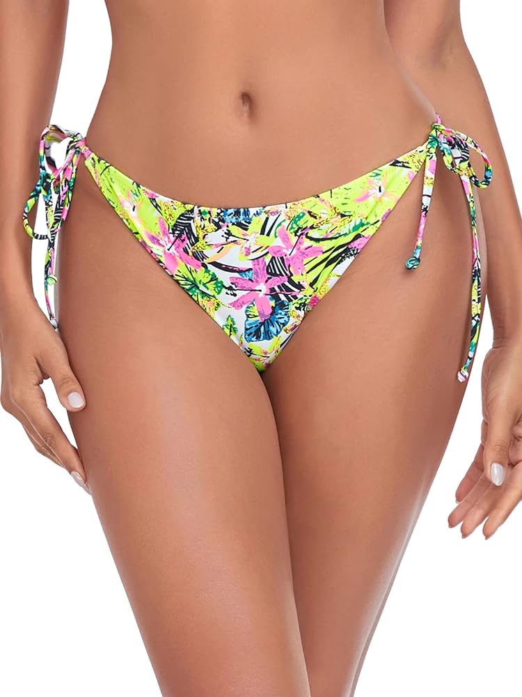 RELLECIGA Women's Side Tie Bikini Bottom