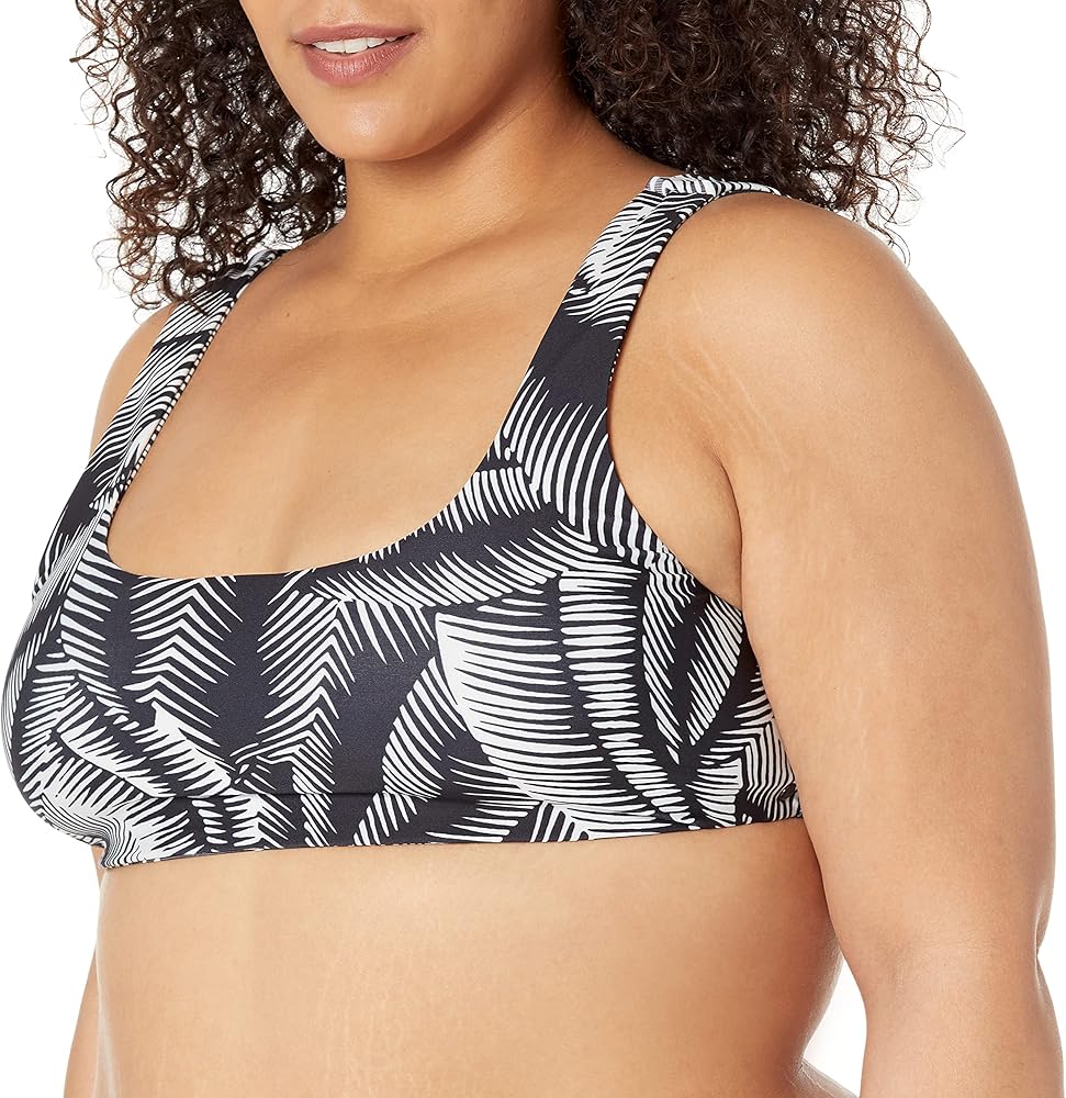 Volcom Women's Stay of Leaf Scoop Neck Plus Size Bikini Top