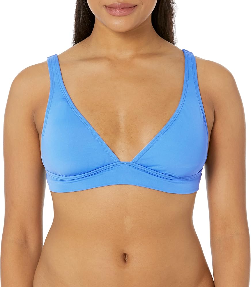 Billabong womens Aloha Banded Tri Bikini Top, Moroccan Blue, Medium US