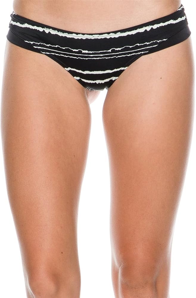 RVCA Women's Abstraction Cheeky Coverage Bikini Bottom