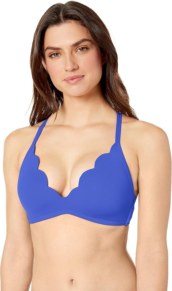 Seafolly Women's Petal Edge D Cup Bralette Bikini Top Swimsuit